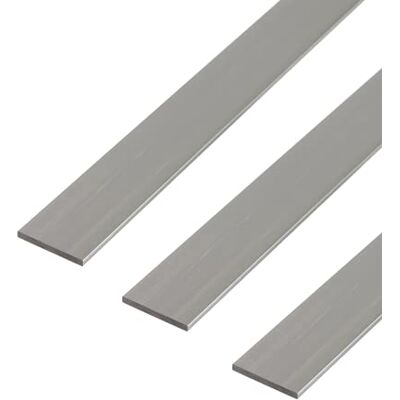 Alberts GAH- 469887 Perfil BA plano en aluminio de alta calidad, longitud de 1 m, ancho de 20 mm, juego de 3 Alberts GAH- 469887 Perfil BA plano en aluminio de alta calidad, longitud de 1 m, ancho de 20 mm, juego de 3