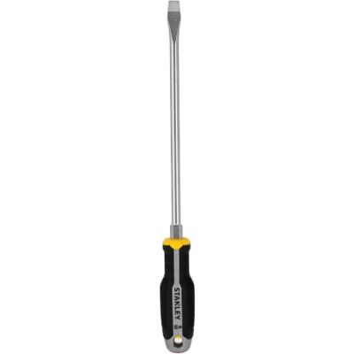 Stanley FATMAX Destornillador plano de boca ancha 12 x 250 mm, Alto par de apriete con mango antirrodadura, orificio para colgar integrado Stanley FATMAX Destornillador plano de boca ancha 12 x 250 mm, Alto par de apriete con mango antirrodadura, orificio para colgar integrado