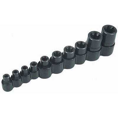 Lisle Conjunto de llaves de vaso Torx E5 a E20 - Torx Socket Set Lisle Conjunto de llaves de vaso Torx E5 a E20 - Torx Socket Set