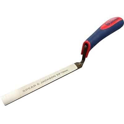 Jackson Paleta para Rejuntado 3/4" (19 mm), Hoja de Acero al Carbono con Mango de Tacto Suave Antideslizante para Juntas de Mortero, Reparación y Restauración Jackson Paleta para Rejuntado 3/4" (19 mm), Hoja de Acero al Carbono con Mango de Tacto Suave Antideslizante para Juntas de Mortero, Reparación y Restauración