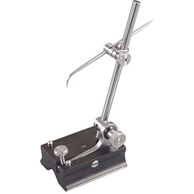 Starrett Medidor de superficie pequeño con base de acero endurecido, longitud del eje de 10,16 cm, base de 5 cm de longitud y anchura de 3,81 cm Starrett Medidor de superficie pequeño con base de acero endurecido, longitud del eje de 10,16 cm, base de 5 cm de longitud y anchura de 3,81 cm