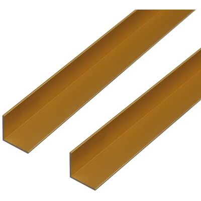 Alberts GAH- 473594 Perfil angular de aluminio, 1000 x 30 x 30 mm, anodizado dorado, juego de 2 Alberts GAH- 473594 Perfil angular de aluminio, 1000 x 30 x 30 mm, anodizado dorado, juego de 2