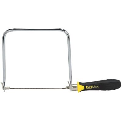 Stanley Sierra de arco 160mm FatMax Hoja templada endurecida, profundidad de garganta de 170 mm, montaje de acero Duradero, mango cómodo Stanley Sierra de arco 160mm FatMax Hoja templada endurecida, profundidad de garganta de 170 mm, montaje de acero Duradero, mango cómodo