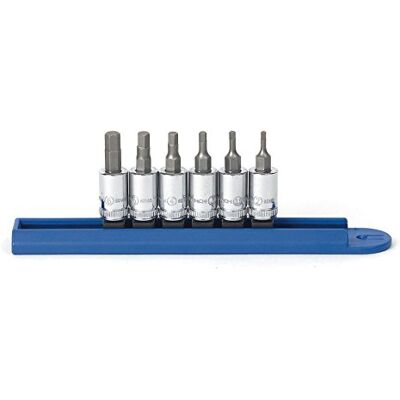 GEARWRENCH 6 piezas 1/4 pulgadas Drive Metric Hex Bit Socket Set GEARWRENCH 6 piezas 1/4 pulgadas Drive Metric Hex Bit Socket Set
