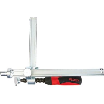 BESSEY Elemento de sujeción con proyección variable, plata, 200/150 mm BESSEY Elemento de sujeción con proyección variable, plata, 200/150 mm