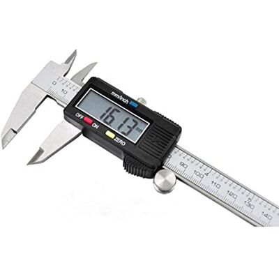 LEOFLA Calibre Digital de Acero de 150 mm con Pantalla LCD y Funda Protectora LEOFLA Calibre Digital de Acero de 150 mm con Pantalla LCD y Funda Protectora