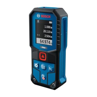 Bosch Medidor láser de distancias PRO GLM65-31, 65 m, IP65 65 m, ±1,5 mm, 7 modos, resistencia a caídas desde 1,5 m, compatibilidad con batería de iones de litio Bosch Medidor láser de distancias PRO GLM65-31, 65 m, IP65 65 m, ±1,5 mm, 7 modos, resistencia a caídas desde 1,5 m, compatibilidad con batería de iones de litio
