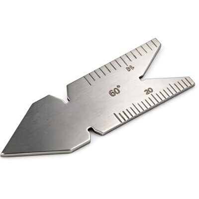 Oumefar Juego Galgas Rosca 60°, Calibre Centros Pescado, Plantilla Medición Roscado Métrico ISO60, Para Torno Mecanizado Herramientas Corte Oumefar Juego Galgas Rosca 60°, Calibre Centros Pescado, Plantilla Medición Roscado Métrico ISO60, Para Torno Mecanizado Herramientas Corte