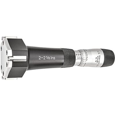 Starrett 78XTZ-258 calibre calibre 2-2 5/8" rango, con contacto de carburo de 3 puntos Starrett 78XTZ-258 calibre calibre 2-2 5/8" rango, con contacto de carburo de 3 puntos