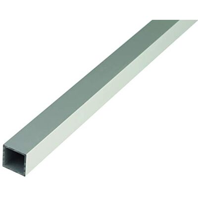 Alberts Tubo cuadrado (aluminio, anodizado plateado, 1000 x 10 x 10 mm, 10 unidades) Alberts Tubo cuadrado (aluminio, anodizado plateado, 1000 x 10 x 10 mm, 10 unidades)