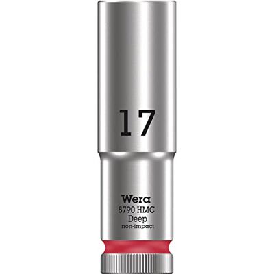 Wera 8790 HMC Deep Llave de vaso larga con arrastre de 1/2", 17.0 mm Wera 8790 HMC Deep Llave de vaso larga con arrastre de 1/2", 17.0 mm