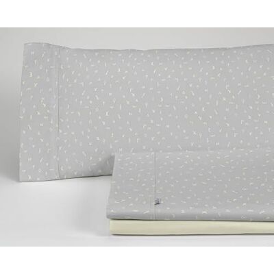 AlexandreHouse Juego de sábanas Iber color perla. Cama de 200 cm. 4 piezas AlexandreHouse Juego de sábanas Iber color perla. Cama de 200 cm. 4 piezas