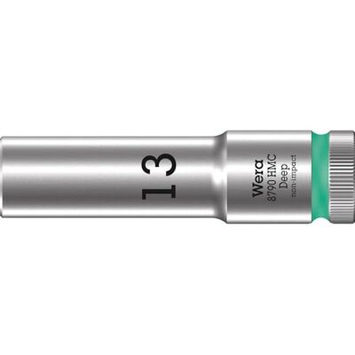 Wera 8790 HMC Deep Llave de vaso larga con arrastre de 1/2", 13.0 mm Wera 8790 HMC Deep Llave de vaso larga con arrastre de 1/2", 13.0 mm