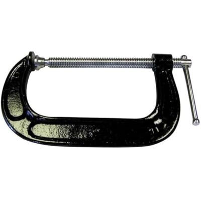 BESSEY Abrazadera C maleable de 6 pulgadas x 3-1/2 pulgadas BESSEY Abrazadera C maleable de 6 pulgadas x 3-1/2 pulgadas
