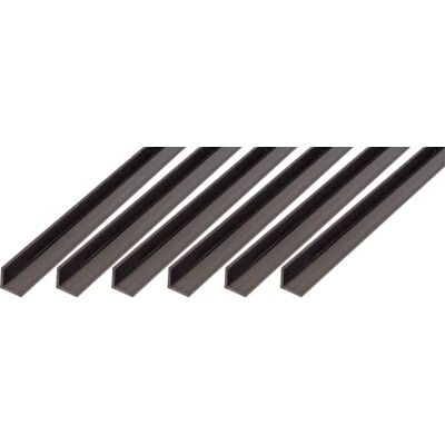 Alberts GAH- 485078 Perfil angular de plástico (1000 x 30 x 30 mm, 6 unidades), color negro Alberts GAH- 485078 Perfil angular de plástico (1000 x 30 x 30 mm, 6 unidades), color negro