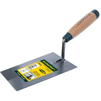 Leborgne Llana cuadrada 16 cm Hoja de acero templado, pata forjada, mango de madera FSC® 100% Casquillo de metal, herramienta de mampostería Leborgne Llana cuadrada 16 cm Hoja de acero templado, pata forjada, mango de madera FSC® 100% Casquillo de metal, herramienta de mampostería