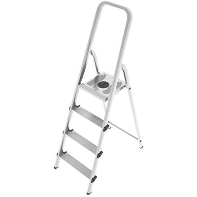 Colombo Home Escalera 4 Peldaños, Plateado Colombo Home Escalera 4 Peldaños, Plateado