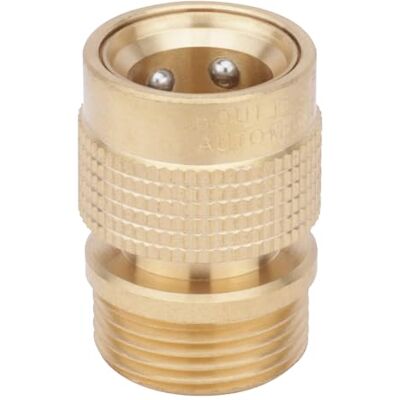 BOUTTE Boutté Conector automático de latón macho 20 x 27, oro BOUTTE Boutté Conector automático de latón macho 20 x 27, oro