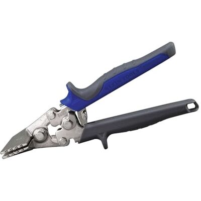KLEIN TOOLS Costuradora de mano recta de metal tiene mandíbula de 3 pulgadas, para herramientas Klein de acero de calibre 22 y acero inoxidable de calibre 24 85622 KLEIN TOOLS Costuradora de mano recta de metal tiene mandíbula de 3 pulgadas, para herramientas Klein de acero de calibre 22 y acero inoxidable de calibre 24 85622