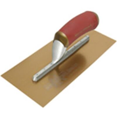 Marshalltown la Premier Line 40,64 cm de 12,7 cm acero inoxidable dorado llana para acabados Dura suave Hdl DuraFlex Marshalltown la Premier Line 40,64 cm de 12,7 cm acero inoxidable dorado llana para acabados Dura suave Hdl DuraFlex