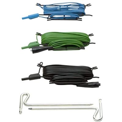 BENNING 44113 Kit de toma de tierra (5 piezas, para medición de tierra, incluye 2 estacas y 3 cables de prueba) BENNING 44113 Kit de toma de tierra (5 piezas, para medición de tierra, incluye 2 estacas y 3 cables de prueba)