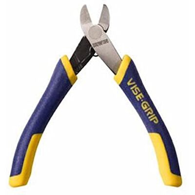 IRWIN Alicates de agarre de tornillo de banco con resorte, corte empotrado, diagonal, plateado, 4-1/2 pulgadas IRWIN Alicates de agarre de tornillo de banco con resorte, corte empotrado, diagonal, plateado, 4-1/2 pulgadas