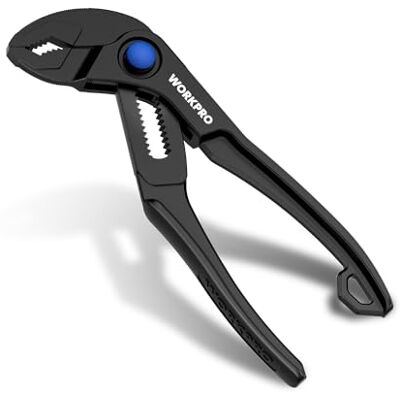 WORKPRO Mini Alicate Pico Loro de 100 mm, Llave Pico Loro de Acero Aleado con Acabado de Óxido Negro, Empuñadura Texturizada, Ajuste Rápido, Portátil, para Reparaciones Domésticas y Exteriores WORKPRO Mini Alicate Pico Loro de 100 mm, Llave Pico Loro de Acero Aleado con Acabado de Óxido Negro, Empuñadura Texturizada, Ajuste Rápido, Portátil, para Reparaciones Domésticas y Exteriores