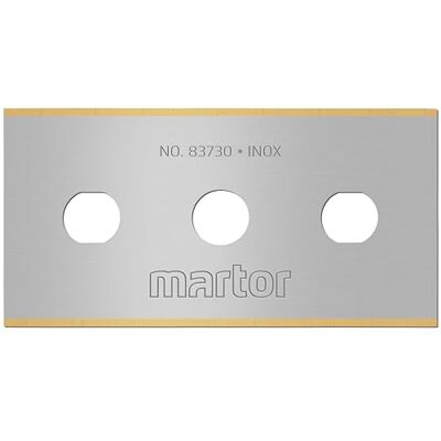 MARTOR 100x Hoja industrial TiN extra fuerte, inoxidable, 4 ángulos, Cúter MARTOR 100x Hoja industrial TiN extra fuerte, inoxidable, 4 ángulos, Cúter