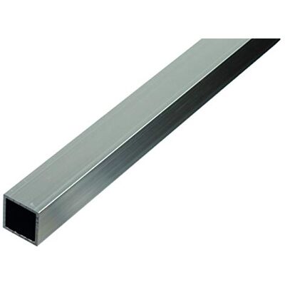 Alberts GAH- Tubo cuadrado 474157, aluminio, natural, 1000 x 10 x 10 mm, 8 unidades Alberts GAH- Tubo cuadrado 474157, aluminio, natural, 1000 x 10 x 10 mm, 8 unidades