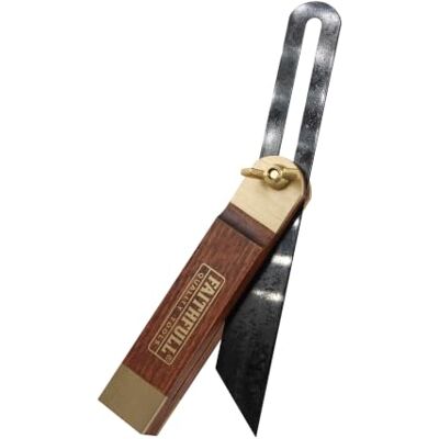 Faithfull Falsa escuadra Madera dura FSC y herrajes de latón 190 mm Falsa escuadra de carpintero con extremos de latón y hoja de acero elástico para un ajuste de ángulos preciso y suave Faithfull Falsa escuadra Madera dura FSC y herrajes de latón 190 mm Falsa escuadra de carpintero con extremos de latón y hoja de acero elástico para un ajuste de ángulos preciso y suave