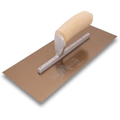 Marshalltown la Premier Line 30,48 cm por 12,7 cm oro DuraFlex llana de acero inoxidable madera HDL Marshalltown la Premier Line 30,48 cm por 12,7 cm oro DuraFlex llana de acero inoxidable madera HDL