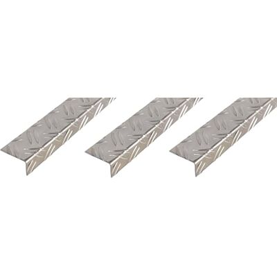 Alberts Juego de 3 perfiles angulares, de aluminio, en blanco, 1000 x 65,6 x 35,5 mm Alberts Juego de 3 perfiles angulares, de aluminio, en blanco, 1000 x 65,6 x 35,5 mm
