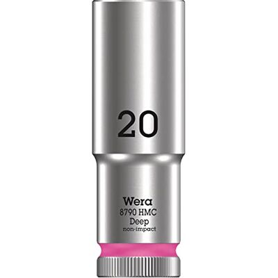 Wera 8790 HMC Deep Llave de vaso larga con arrastre de 1/2", 20.0 mm Wera 8790 HMC Deep Llave de vaso larga con arrastre de 1/2", 20.0 mm