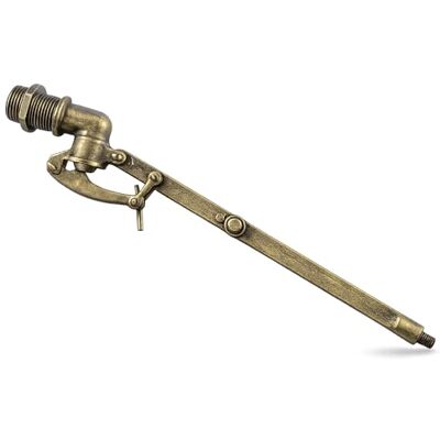 FLUVIA Grifo Flotador Guia Articulado 1/2" M6 para Depositos de Agua con Valvula de Nivel Automatica para Cisterna Tanques y Bebederos en Laton CW617N Universal Regulable FLUVIA Grifo Flotador Guia Articulado 1/2" M6 para Depositos de Agua con Valvula de Nivel Automatica para Cisterna Tanques y Bebederos en Laton CW617N Universal Regulable