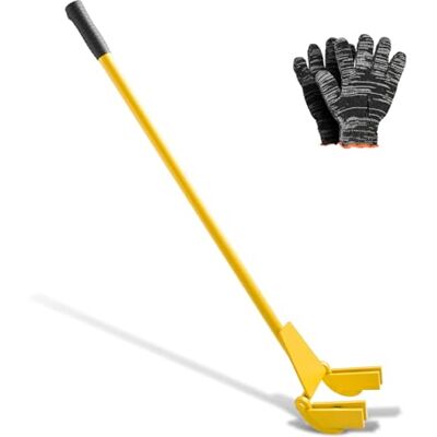 VEVOR Barra de Palanca de Acero al Carbono, Extractor de Palés de 114,3 cm, Capacidad de Carga de 907,18 kg, Herramienta de Desmontaje de Madera con Guantes para Desmontar Tablas de Extracción VEVOR Barra de Palanca de Acero al Carbono, Extractor de Palés de 114,3 cm, Capacidad de Carga de 907,18 kg, Herramienta de Desmontaje de Madera con Guantes para Desmontar Tablas de Extracción