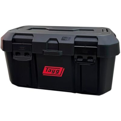 Tayg Estuche y Bandeja Interior Extraíbles, Cierres Metálicos en Acero, Asa Grande, Soporta hasta 120 kg, Caja Herramientas Vacia Polipropileno, 500 x 279 x 254 mm Tayg Estuche y Bandeja Interior Extraíbles, Cierres Metálicos en Acero, Asa Grande, Soporta hasta 120 kg, Caja Herramientas Vacia Polipropileno, 500 x 279 x 254 mm