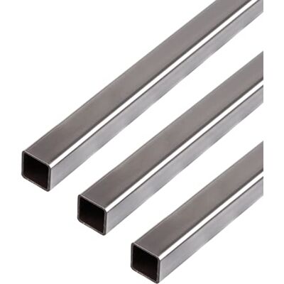 Alberts GAH- Tubo cuadrado 432522, acero, 1000 x 20 x 20 mm, 3 unidades Alberts GAH- Tubo cuadrado 432522, acero, 1000 x 20 x 20 mm, 3 unidades
