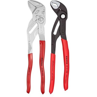 KNIPEX Tools 2 piezas 10 pulgadas Cobra® bomba de agua y alicates juego de llaves KNIPEX Tools 2 piezas 10 pulgadas Cobra® bomba de agua y alicates juego de llaves