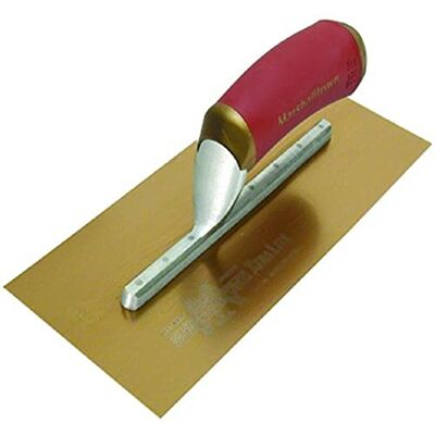 Marshalltown la Premier Line 40,64 cm de 12,7 cm acero inoxidable dorado llana para acabados Dura suave Hdl DuraFlex Marshalltown la Premier Line 40,64 cm de 12,7 cm acero inoxidable dorado llana para acabados Dura suave Hdl DuraFlex