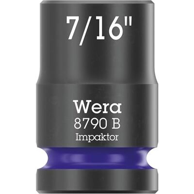 Wera 05005517001 Inserto de llave de vaso con arrastre de 3/8", 7/16" x 30 mm Wera 05005517001 Inserto de llave de vaso con arrastre de 3/8", 7/16" x 30 mm