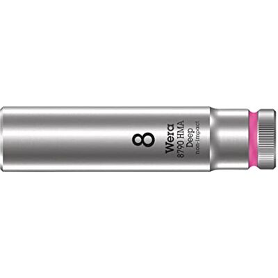 Wera 8790 HMA Deep Llave de vaso larga con arrastre de 1/4", 8.0 mm Wera 8790 HMA Deep Llave de vaso larga con arrastre de 1/4", 8.0 mm