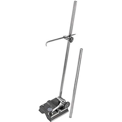 Starrett Medidor de superficie de tamaño completo con base de hierro fundido, longitud del eje de 30 cm y 45 cm, base de 8,9 cm de largo y 8,9 cm de ancho Starrett Medidor de superficie de tamaño completo con base de hierro fundido, longitud del eje de 30 cm y 45 cm, base de 8,9 cm de largo y 8,9 cm de ancho