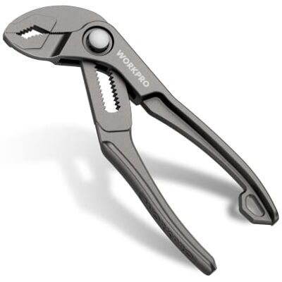 WORKPRO Mini Alicate Pico Loro de 100 mm, Llave Pico Loro de Acero Aleado con Recubrimiento de PTFE, Empuñadura Texturizada, Ajuste Rápido, Portátil, para Reparaciones Domésticas y Exteriores WORKPRO Mini Alicate Pico Loro de 100 mm, Llave Pico Loro de Acero Aleado con Recubrimiento de PTFE, Empuñadura Texturizada, Ajuste Rápido, Portátil, para Reparaciones Domésticas y Exteriores