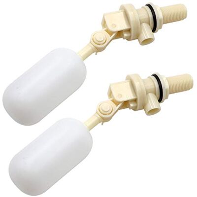 MUALROUS Válvula De Flotador de Agua de 2 Piezas Con Brazo Ajustable, Válvula de Bola de Flotador de Cierre Automático de 1/2 Pulgada MUALROUS Válvula De Flotador de Agua de 2 Piezas Con Brazo Ajustable, Válvula de Bola de Flotador de Cierre Automático de 1/2 Pulgada