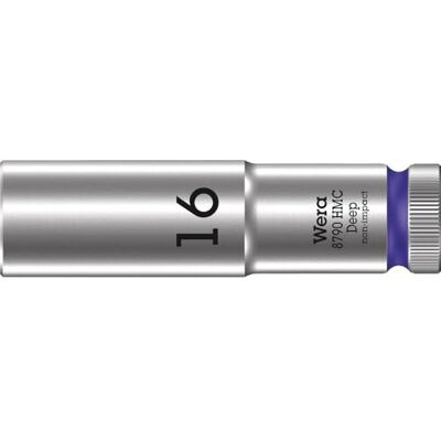 Wera 8790 HMC Deep Llave de vaso larga con arrastre de 1/2", 16.0 mm Wera 8790 HMC Deep Llave de vaso larga con arrastre de 1/2", 16.0 mm