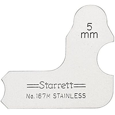 Starrett Calibre de radio individual (5 mm, calibre de 5 mm) Starrett Calibre de radio individual (5 mm, calibre de 5 mm)