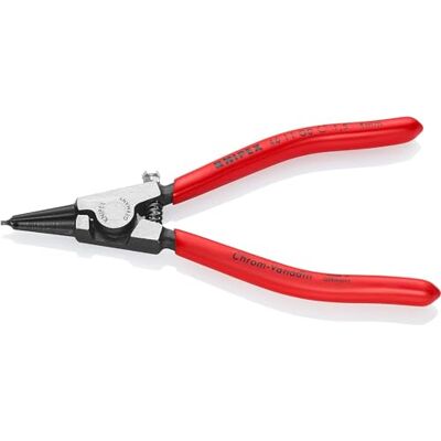 KNIPEX Alicate para arandelas para arandelas de sujeción en ejes recubiertos de plástico 140 mm, KNIPEX Alicate para arandelas para arandelas de sujeción en ejes recubiertos de plástico 140 mm,
