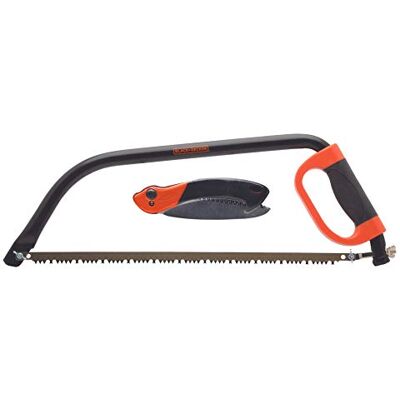 Black & Decker Sierra y poda plegable de 21" con arco de 7.5" (19 cm), color negro y naranja Black & Decker Sierra y poda plegable de 21" con arco de 7.5" (19 cm), color negro y naranja