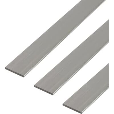 Alberts GAH- 469917 Perfil BA plano en aluminio de calidad premium, longitud de 1 m, ancho de 40 mm, juego de 3 Alberts GAH- 469917 Perfil BA plano en aluminio de calidad premium, longitud de 1 m, ancho de 40 mm, juego de 3