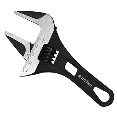 Cofan Llave Ajustable Corta Gran Apertura Varias Medidas y Aperturas Fabricada en Acero al Cromo-Vanadio Cofan Llave Ajustable Corta Gran Apertura Varias Medidas y Aperturas Fabricada en Acero al Cromo-Vanadio